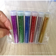 7g Flasche Verpackung 6 Farben Glitter Pulver Anzug DIY Kunsthandwerk Glitter Flakes